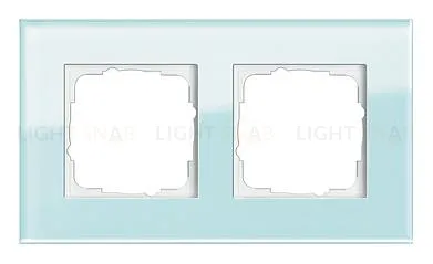 Рамка двойная Gira Esprit салатовое стекло 021218 021218