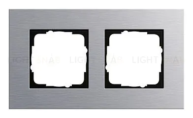Рамка двойная Gira Esprit алюминий 021217 021217