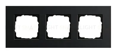 Рамка тройная Gira Esprit алюминий черный 0213126 0213126