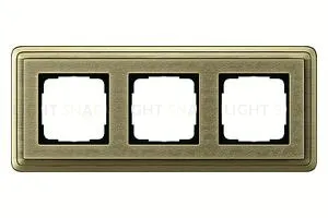 Рамка тройная Gira Classix Art бронза 0213661 0213661