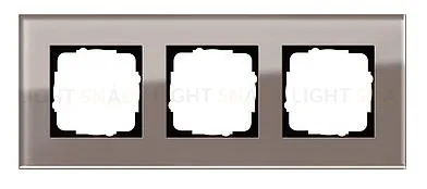 Рамка тройная Gira Esprit дымчатое стекло 0213122 0213122