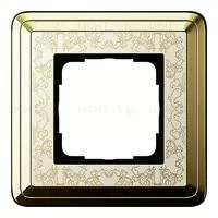 Рамка одинарная Gira Classix Art латунь-кремовый 0211673 0211673