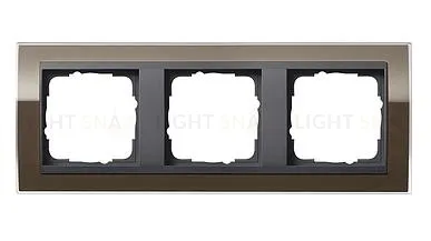 Рамка тройная Gira Event Clear коричневый-антрацит 0213768 0213768
