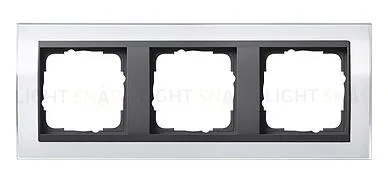 Рамка тройная Gira Event Clear белый-антрацит 0213728 0213728