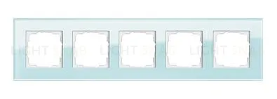 Рамка пятерная Gira Esprit салатовое стекло 021518 021518