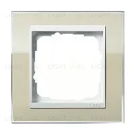 Рамка одинарная Gira Event Clear песочный-белый глянец 0211773 0211773