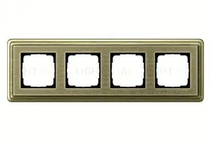 Рамка четверная Gira Classix Art бронза 0214661 0214661