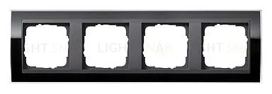 Рамка четверная Gira Event Clear черный-антрацит 0214738 0214738