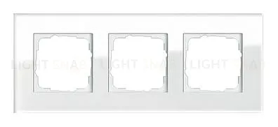 Рамка тройная Gira Esprit белое стекло 021312 021312