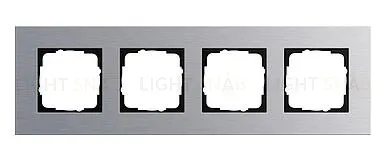 Рамка четверная Gira Esprit алюминий 021417 021417