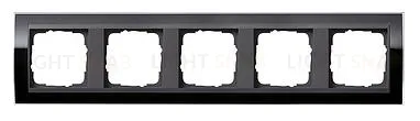 Рамка пятерная Gira Event Clear черный-антрацит 0215738 0215738
