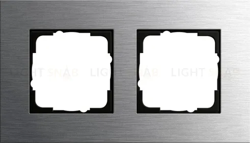 Рамка двойная Gira Esprit сталь 0212219 0212219