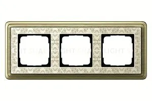 Рамка тройная Gira Classix Art бронза-кремовый 0213663 0213663