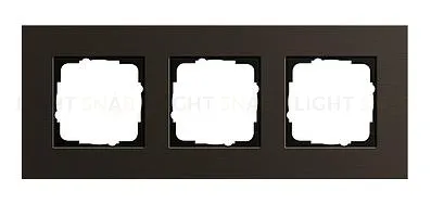 Рамка тройная Gira Esprit алюминий коричневый 0213127 0213127