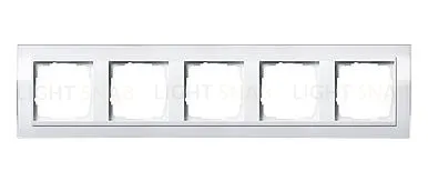 Рамка пятерная Gira Event Clear белый глянец-белый 0215723 0215723