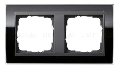 Рамка двойная Gira Event Clear черный-антрацит 0212738 0212738