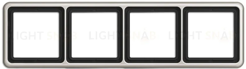 Рамка четверная Jung CD 500 платина CD584PT CD584PT