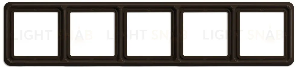 Рамка пятерная Jung CD 500 коричневый CD585BR CD585BR