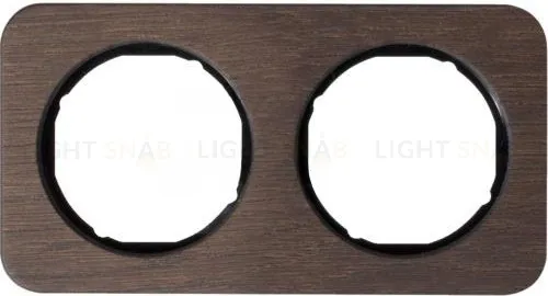 Рамка двойняа Berker R.1 , дерево черная вкладка 10122354 10122354