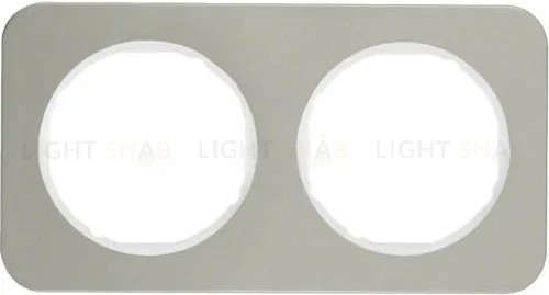 Рамка 2 местная Berker R.1 нержавеющая сталь 10122114 10122114