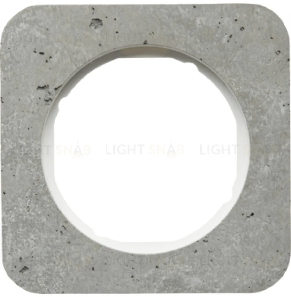 Рамка одинарная Berker R.1 , бетон белая вкладка 10112379 10112379