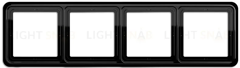 Рамка четверная Jung CD 500 черный CD584SW CD584SW