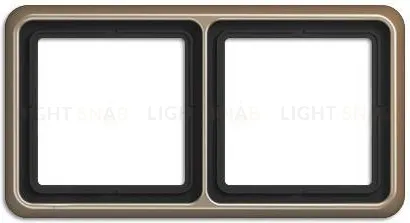 Рамка двойная Jung CD 500 светлая бронза CD582GB CD582GB