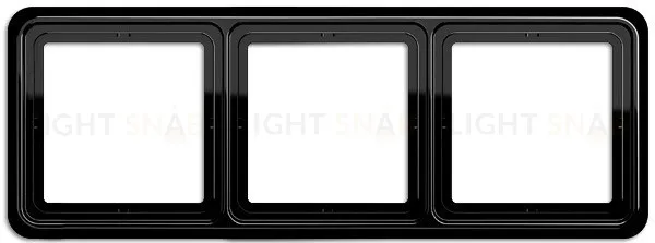 Рамка тройная Jung CD 500 черный CD583SW CD583SW