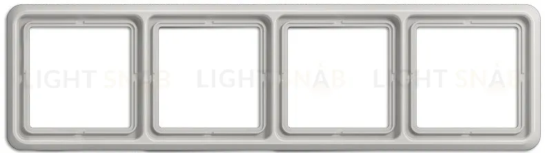 Рамка четверная Jung CD 500 светло серый CD584LG CD584LG