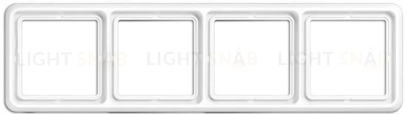 Рамка четверная Jung CD 500 белый CD584WW CD584WW