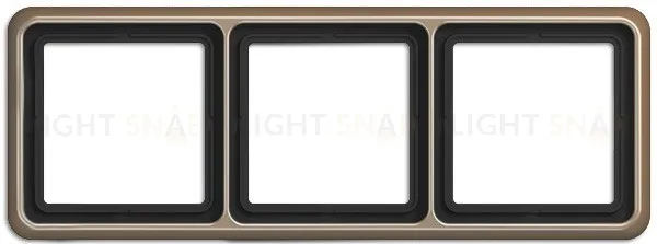 Рамка тройная Jung CD 500 светлая бронза CD583GB CD583GB
