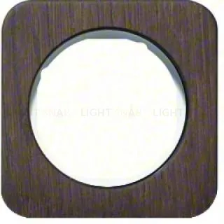 Рамка одинарная Berker R.1 , дерево белая вкладка 10112359 10112359