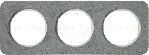 Рамка тройная Berker R.1 , бетон белая вкладка 10132379 10132379