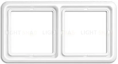 Рамка двойная Jung CD 500 белый CD582WW CD582WW