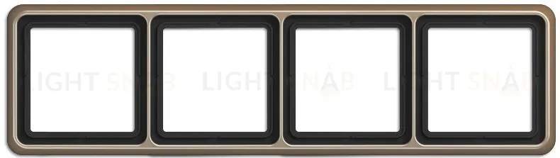Рамка четверная Jung CD 500 светлая бронза CD584GB CD584GB