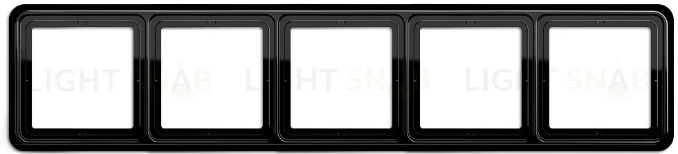 Рамка пятерная Jung CD 500 черный CD585SW CD585SW