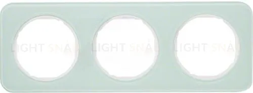 Рамка 3 местная Berker R.1 стекло полярная белизна 10132109 10132109