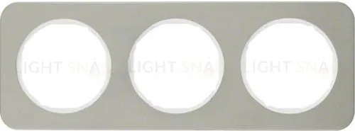 Рамка 3 местная Berker R.1 нержавеющая сталь 10132114 10132114