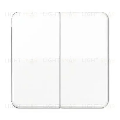 Выключатель двухклавишный Jung CD 500, 10А/250В 505u+CD595WW 505u + CD595WW