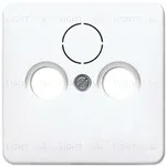 Телевизионная розетка проходная Jung TV-SAT-FM S4110+CD561SATWW S4110 + CD561SATWW