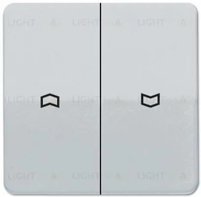 Выключатель управления жалюзи кнопочный Jung, 10А/250В 539VU+CD595PPT 539VU + CD595PPT