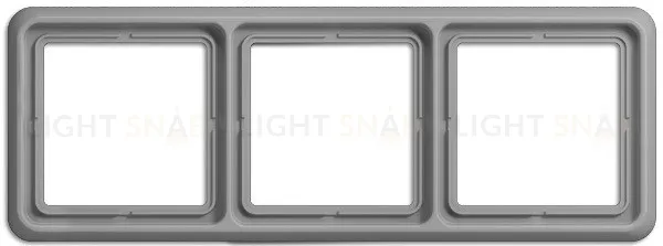 Рамка тройная Jung CD 500 серый CD583GR CD583GR