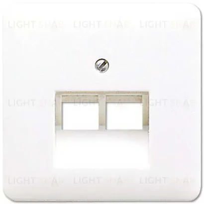 Розетка компьютерная двойная Jung RJ45 6-й кат. epuae8-8upok6+CD569-2UAWW epuae8-8upok6 + CD569-2UAWW