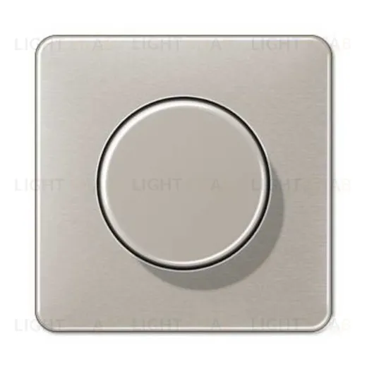 Светорегулятор JUNG поворотно-нажимной LED 3-60Вт., 20-210Вт ламп накал. и галог., платина 1730DD+CD1540PT 1730DD + CD1540PT