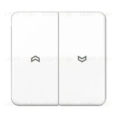 Выключатель управления жалюзи клавишный Jung, 10А/250В 509VU+CD595PWW 509VU + CD595PWW