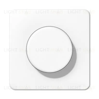 Светорегулятор поворотно-нажимной Jung 100-1000 Вт. для ламп накаливания и галог. 211GDE+CD1540WW 211GDE + CD1540WW