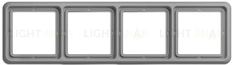 Рамка четверная Jung CD 500 серый CD584GR CD584GR