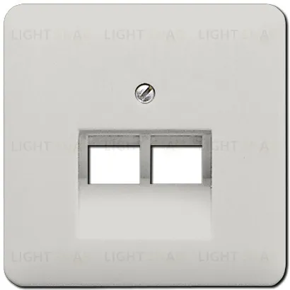 Розетка компьютерная двойная Jung RJ45 6-й кат. epuae8-8upok6+CD569-2UALG epuae8-8upok6 + CD569-2UALG