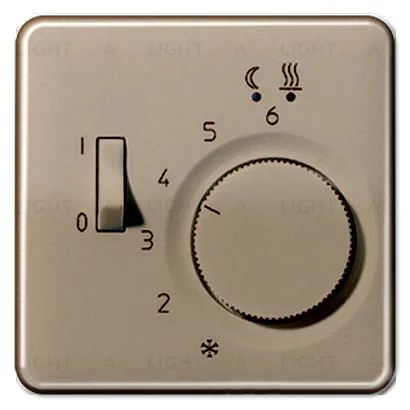 Терморегулятор Jung CD 500 с выносным датчиком для электрического теплого пола, 10A/230B CD1749BFGB+FTR231 CD1749BFGB + FTR231