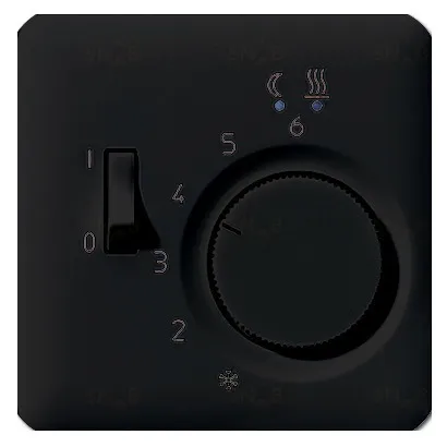 Терморегулятор Jung CD 500 с выносным датчиком для электрического теплого пола, 10A/230B CD1749BFSW+FTR231 CD1749BFSW + FTR231